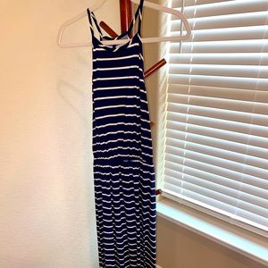 French Grey Maxi Dress